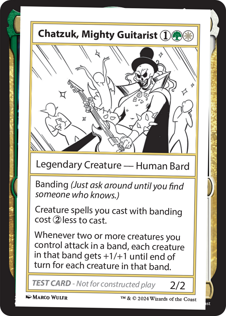 Image of Chatzuk, Mighty Guitarist [Mystery Booster 2 Playtest Cards]