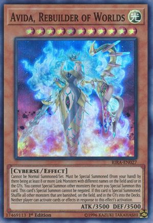 Image of Avida, Rebuilder of Worlds [RIRA-EN027] Super Rare