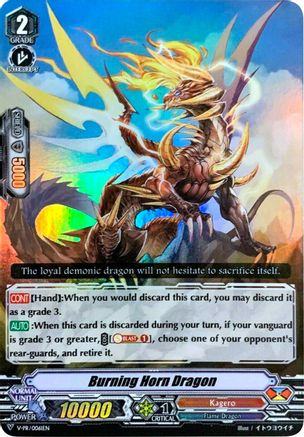 Image of Burning Horn Dragon (V-PR/0061EN) [V Promo Cards]