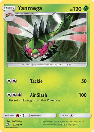 Image of Yanmega (3/236) [Sun & Moon: Unified Minds]