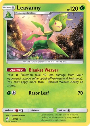 Image of Leavanny (9/236) [Sun & Moon: Unified Minds]