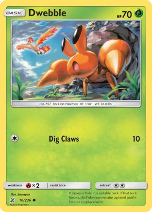 Image of Dwebble (10/236) [Sun & Moon: Unified Minds]