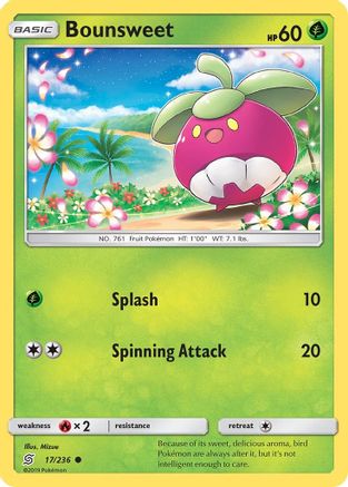 Image of Bounsweet (17/236) [Sun & Moon: Unified Minds]
