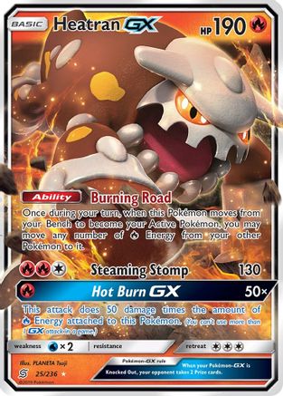 Image of Heatran GX (25/236) [Sun & Moon: Unified Minds]