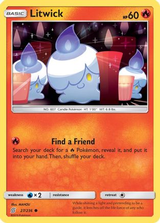 Image of Litwick (27/236) [Sun & Moon: Unified Minds]