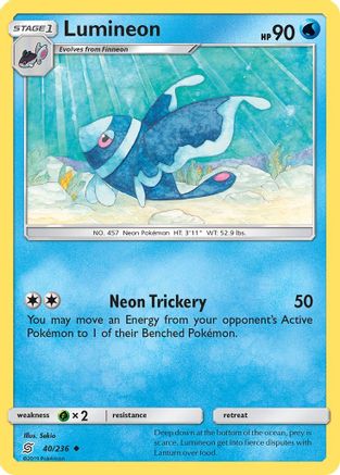 Image of Lumineon (40/236) [Sun & Moon: Unified Minds]