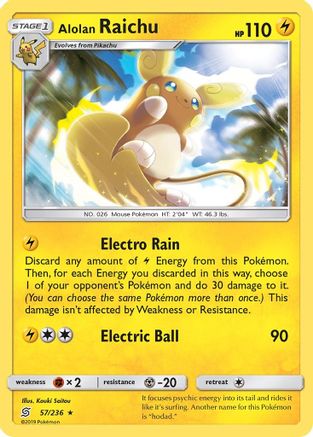 Image of Alolan Raichu (57/236) [Sun & Moon: Unified Minds]