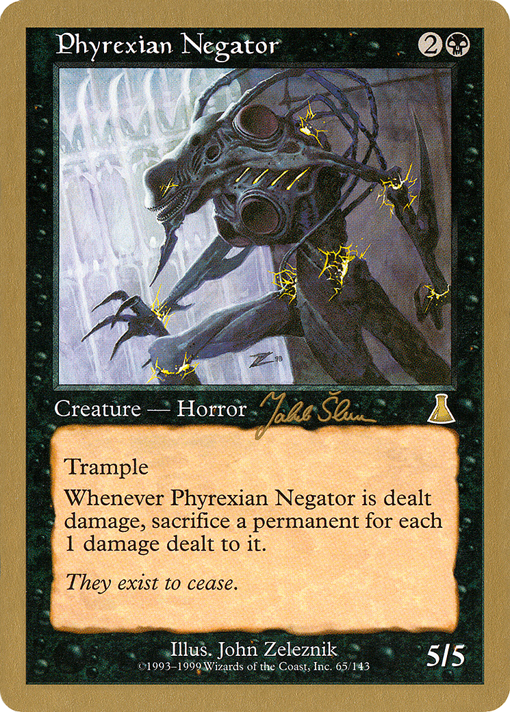 Image of Phyrexian Negator (Jakub Slemr) [World Championship Decks 1999]