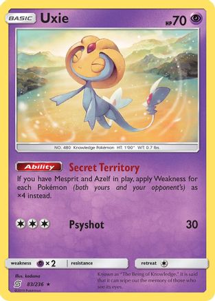 Image of Uxie (83/236) [Sun & Moon: Unified Minds]