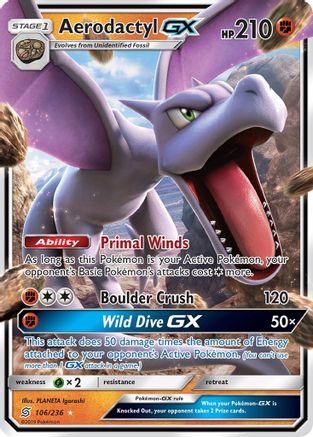Image of Aerodactyl GX (106/236) [Sun & Moon: Unified Minds]