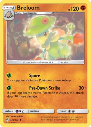 Image of Breloom (108/236) [Sun & Moon: Unified Minds]