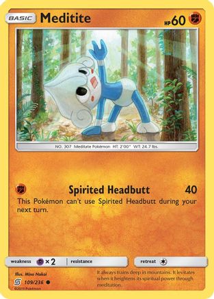Image of Meditite (109/236) [Sun & Moon: Unified Minds]