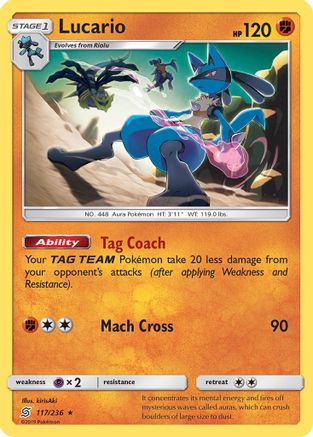 Image of Lucario (117/236) [Sun & Moon: Unified Minds]