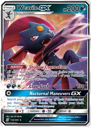Image of Weavile GX (132/236) [Sun & Moon: Unified Minds]