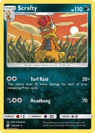 Image of Scrafty (138/236) [Sun & Moon: Unified Minds]