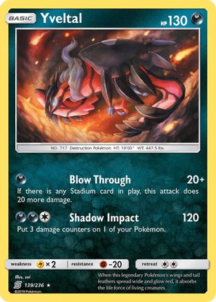 Image of Yveltal (139/236) [Sun & Moon: Unified Minds]