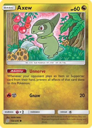 Image of Axew (154/236) [Sun & Moon: Unified Minds]