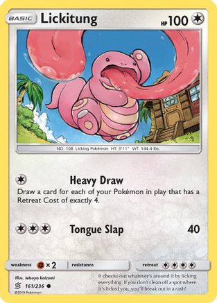 Image of Lickitung (161/236) [Sun & Moon: Unified Minds]