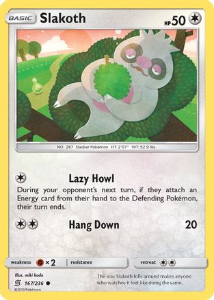 Image of Slakoth (167/236) [Sun & Moon: Unified Minds]