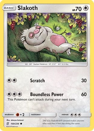Image of Slakoth (168/236) [Sun & Moon: Unified Minds]