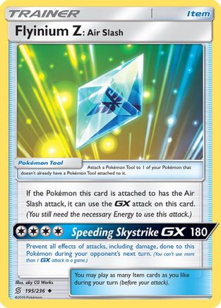 Image of Flyinium Z: Air Slash (195/236) [Sun & Moon: Unified Minds]
