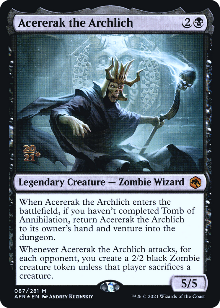 Image of Acererak the Archlich [Dungeons & Dragons: Adventures in the Forgotten Realms Prerelease Promos]