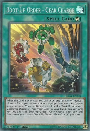 Image of Boot-Up Order - Gear Charge [FIGA-EN003] Super Rare