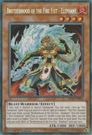 Image of Brotherhood of the Fire Fist - Elephant [FIGA-EN012] Secret Rare
