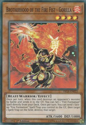 Image of Brotherhood of the Fire Fist - Gorilla [FIGA-EN022] Super Rare