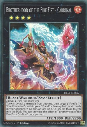 Image of Brotherhood of the Fire Fist - Cardinal [FIGA-EN026] Super Rare
