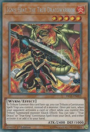 Image of Ignis Heat, the True Dracowarrior [FIGA-EN053] Secret Rare