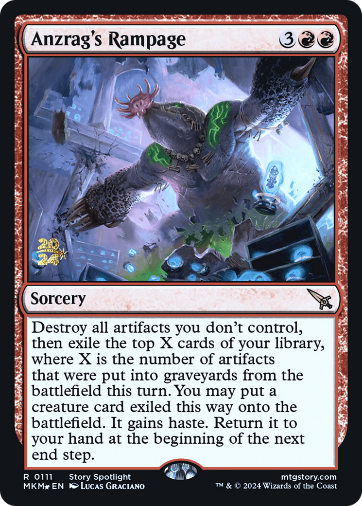 Image of Anzrag's Rampage [Murders at Karlov Manor Prerelease Promos]