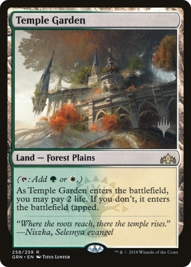 Image of Temple Garden (Promo Pack) [Guilds of Ravnica Promos]
