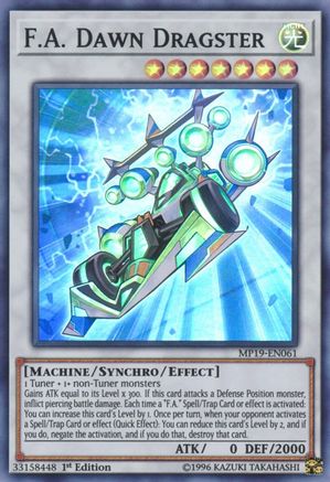 Image of F.A. Dawn Dragster [MP19-EN061] Super Rare