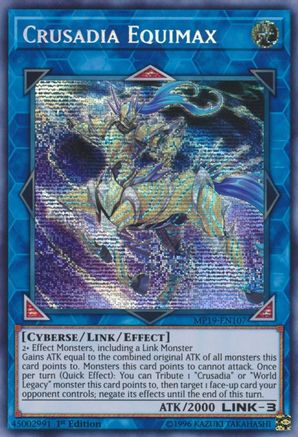 Image of Crusadia Equimax [MP19-EN107] Prismatic Secret Rare