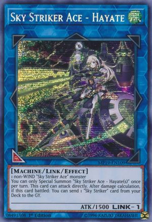 Sky Striker Ace - Hayate [MP19-EN109] Prismatic Secret Rare