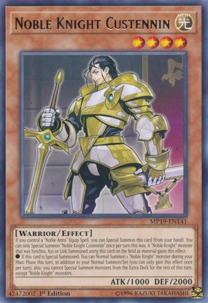 Image of Noble Knight Custennin [MP19-EN141] Rare