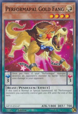 Image of Performapal Gold Fang [MP19-EN147] Common
