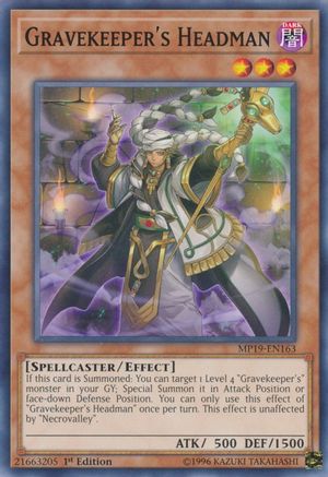 Image of Gravekeeper's Headman [MP19-EN163] Common