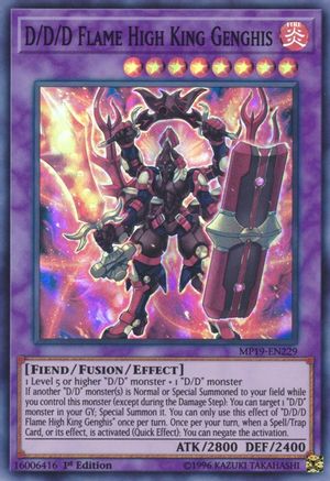 Image of D/D/D Flame High King Genghis [MP19-EN229] Super Rare