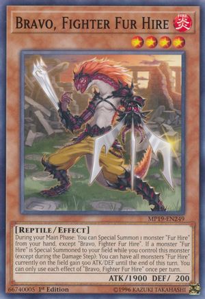 Image of Bravo, Fighter Fur Hire [MP19-EN249] Common