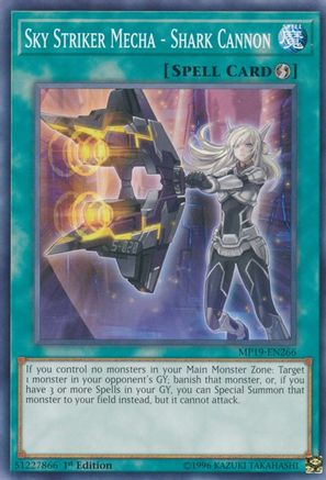Image of Sky Striker Mecha - Shark Cannon [MP19-EN266] Common