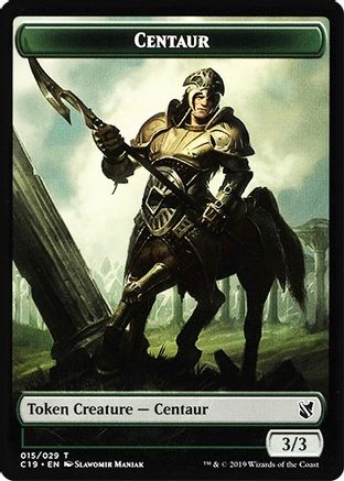 Image of Centaur // Egg Double-Sided Token (C19-15 // 16) - Commander 2019