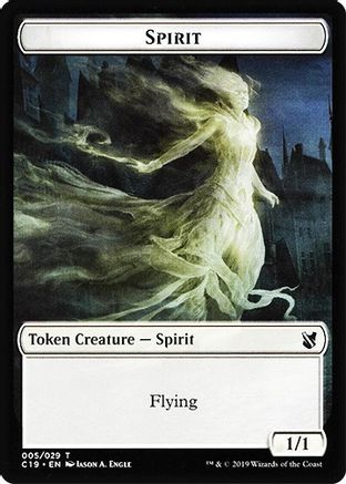Image of Spirit // Human Double-Sided Token (C19-5 // 3) - Commander 2019