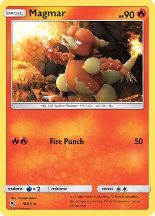 Image of Magmar (10/68) [Sun & Moon: Hidden Fates]