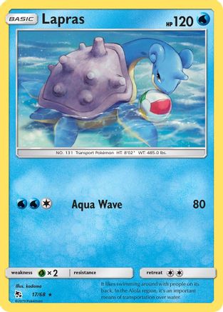 Image of Lapras (17/68) [Sun & Moon: Hidden Fates]