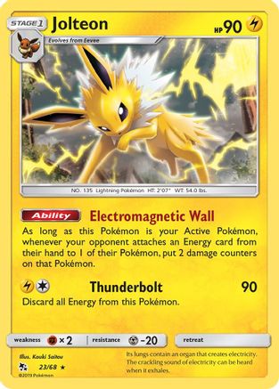 Image of Jolteon (23/68) [Sun & Moon: Hidden Fates]
