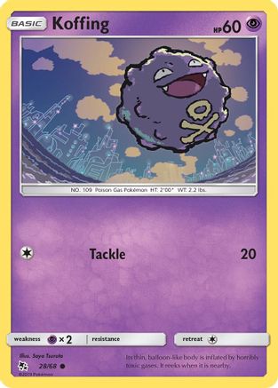 Image of Koffing (28/68) [Sun & Moon: Hidden Fates]