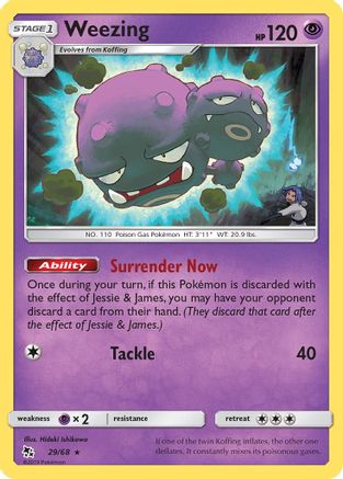 Image of Weezing (29/68) [Sun & Moon: Hidden Fates]