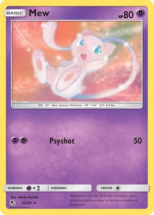 Image of Mew (32/68) [Sun & Moon: Hidden Fates]